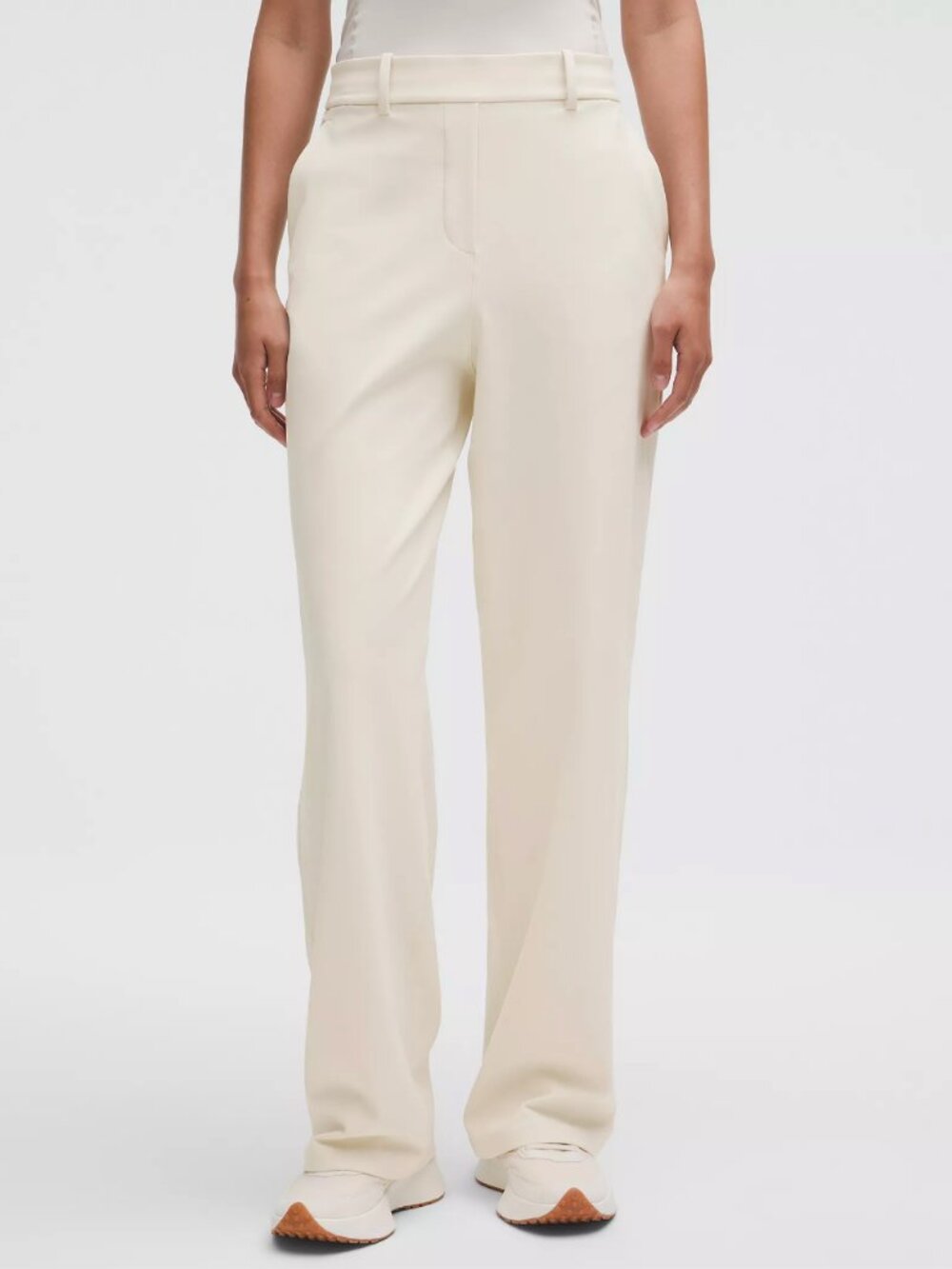 NEW Lululemon Daydrift High-Rise Straight-Leg Trouser Short Light Ivory